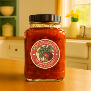 Vorlage für das Marinara Sauce Runder Aufkleber