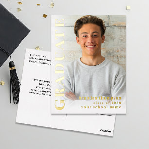 Vorlage für das moderne Graduate Foto