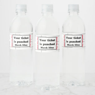 Vorlage für das Party der März-Halterung für den B Wasserflaschenetikett