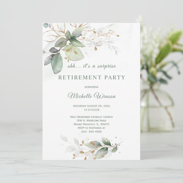 Vorlage für das Party für personalisierte Altersvo (Stehend Vorderseite)