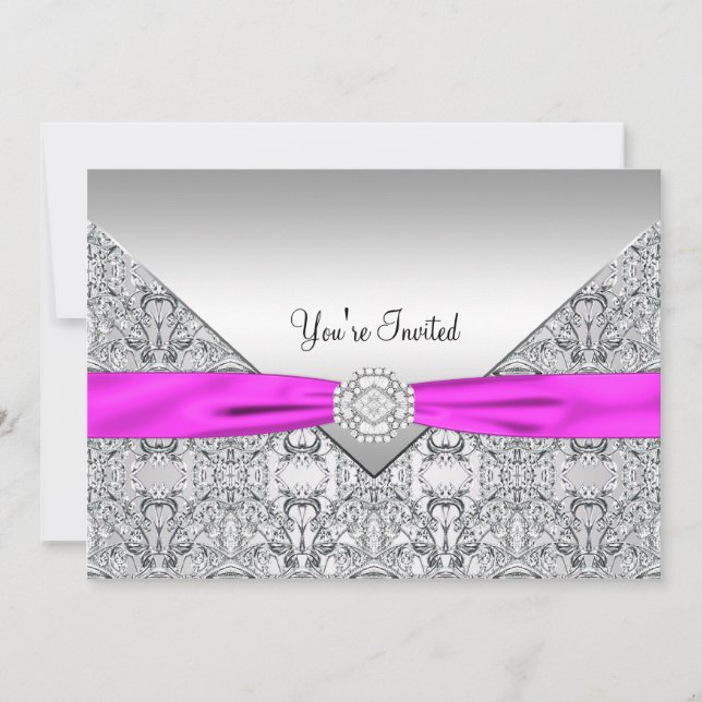 Vorlage für das Party in Rosa Jeder Anlass (Vorderseite)