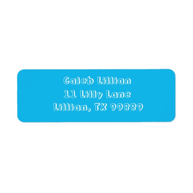 Vorlage für das Party mit blauer Adresse für Pool (Vorne)