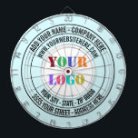 Vorlage für das personalisierte Firmenlogo Dartscheibe<br><div class="desc">Benutzerdefinierte Farben und Schriftart - Entwerfen Sie Ihre eigenen Personalisierten Dartboards mit der Website für Firmenlogo oder einem Geschenk für benutzerdefiniertes Werbematerial für Geschäftsunterlagen - Fügen Sie Ihren Namen hinzu - Firma / Adresse / Logo - Foto oder QR-Code / Website oder E-Mail oder Telefon / mehr - Vergrössern und...</div>