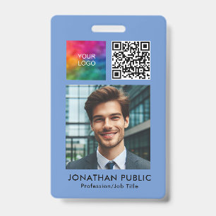 Vorlage für das QR-Foto des Mitarbeiters Geschäfts Ausweis