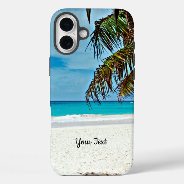 Vorlage für das tropische Paradies, personalisiere Case-Mate iPhone Hülle (Rückseite)