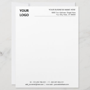 Vorlage für das Unternehmen "Business Stationery" Briefbogen