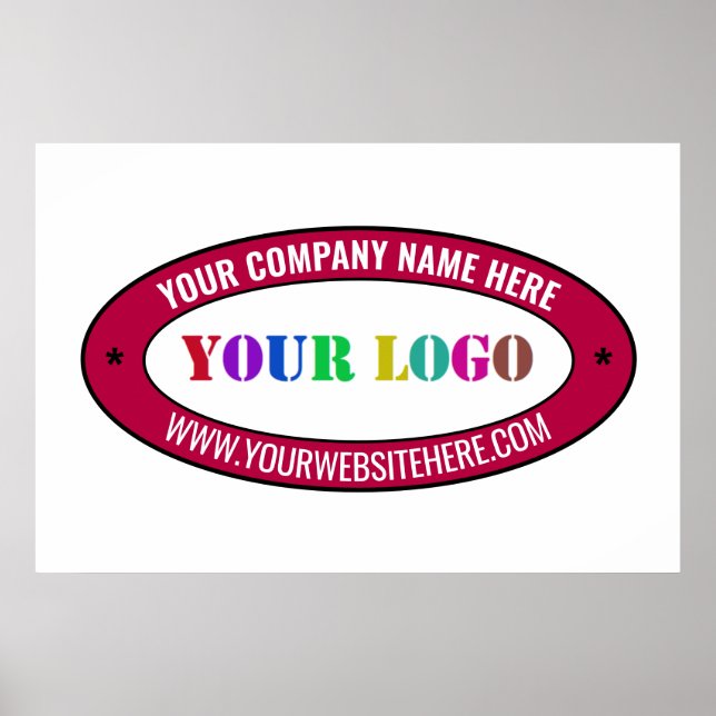 Vorlage für das Unternehmenspaket mit Firmenlogos Poster (Vorne)