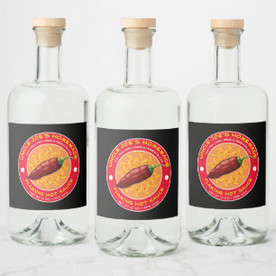 Vorlage für das Vintage, hausgemachte, brennende S Alkoholflaschenetikett