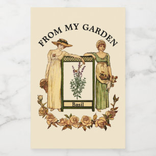 Vorlage für das Vintage Viktorianische Erbe Lebensmitteletikett