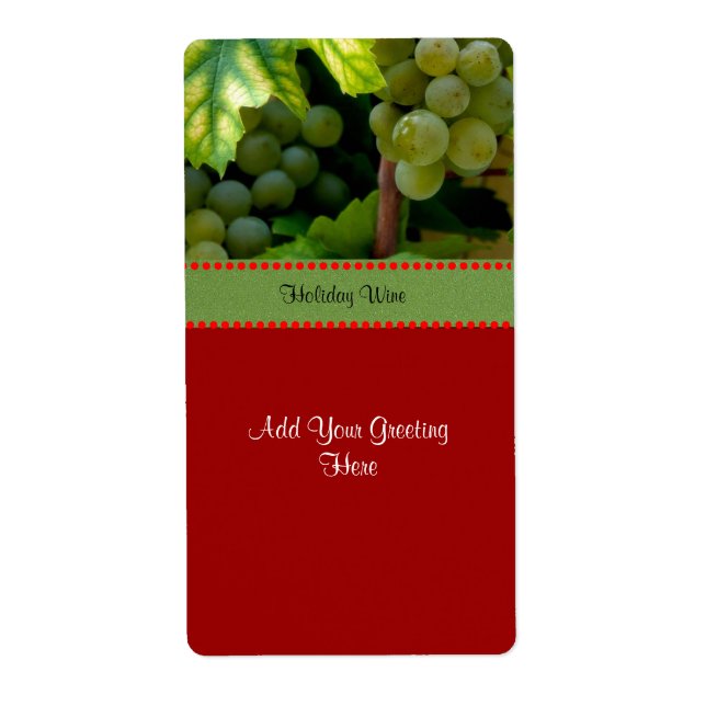 Vorlage für das Weinetikett, personalisieren (Vorne)