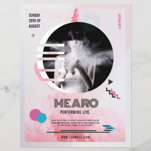 Vorlage für den Artist Event-Flyer
