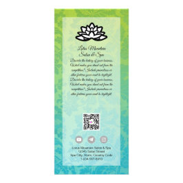 Vorlage für den benutzerdefinierbaren Ombre Salon  Werbekarte