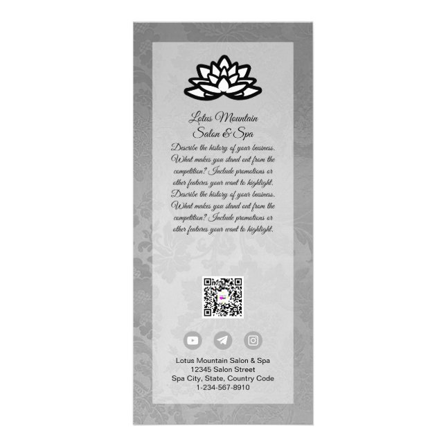 Vorlage für den benutzerdefinierbaren Ombre Salon  Werbekarte (Vorne)