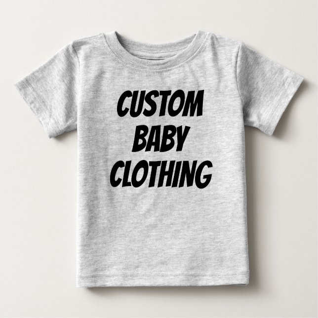 Vorlage für den benutzerdefinierten Baby-T - Shirt (Vorderseite)