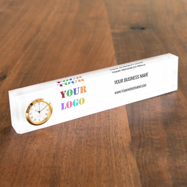 Vorlage für den benutzerdefinierten Logo-Text für  Namensplakette (Seite)