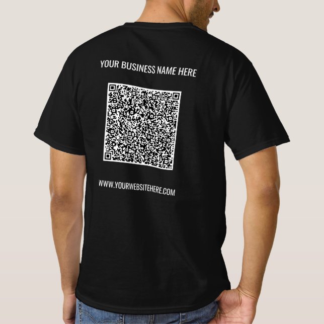 Vorlage für den benutzerdefinierten QR-Code für de T-Shirt (Rückseite)