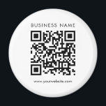 Vorlage für den benutzerdefinierten QR-Code für Lo Magnet<br><div class="desc">Laden Sie hier den QR-Code Ihres Unternehmens individuell hoch und fügen Sie Text Elegant Modern Template Standard Circle Magnet hinzu.</div>