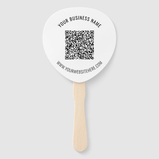 Vorlage für den benutzerdefinierten QR-Code Text W Fächer (Rückseite)