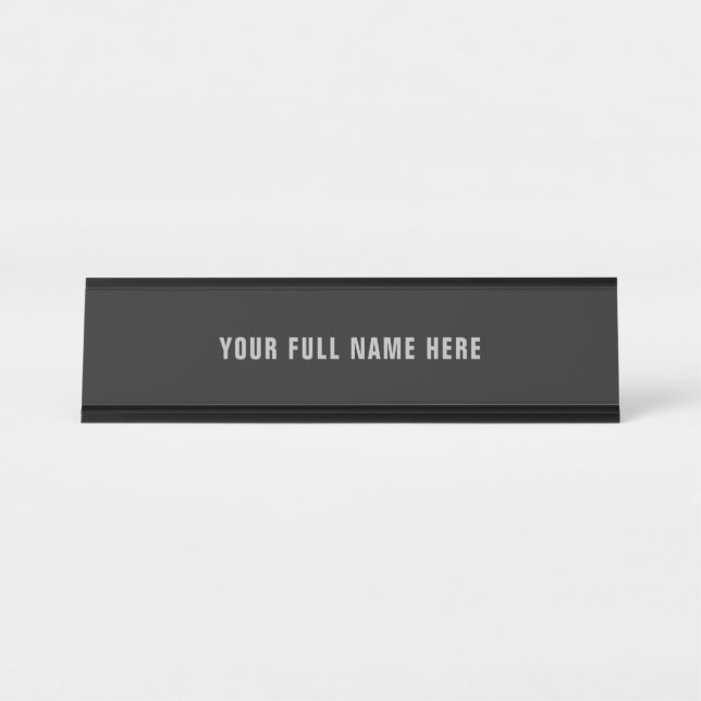 Vorlage für den benutzerdefinierten Schreibtisch,  Schreibtischnamensplakette (Vorderseite )