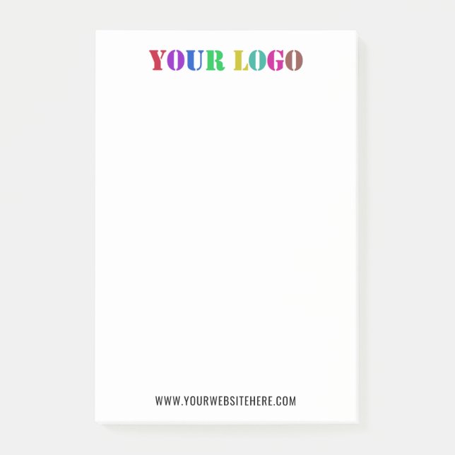 Vorlage für den benutzerspezifischen Logo-Text "Bu Post-it Klebezettel (Vorderseite)