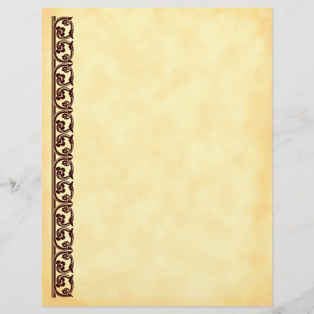 Vorlage für den braunen Midieval-Flyer Flyer (Vorne)