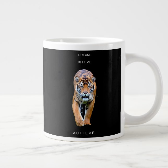 Vorlage für den Erfolg Motivierend Tiger Jumbo-Tasse (Rechts)