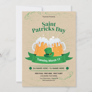 Vorlage für den Flyer des St. Patrick's Day