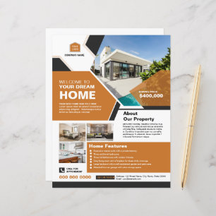 Vorlage für den Flyer eines Unternehmens in Echtze