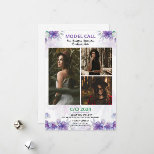 Vorlage für den Flyer für das Casting