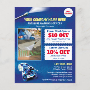 Vorlage für den Flyer-Power unter Druck Flyer