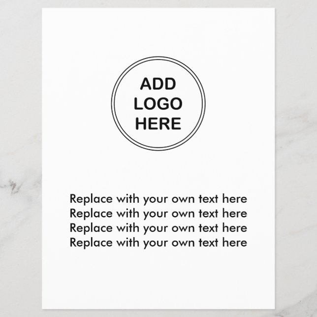 Vorlage für den Flyer von Firmenlogos (Vorne)