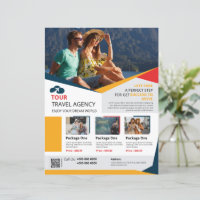 Vorlage für den Flyer von Reisebüros