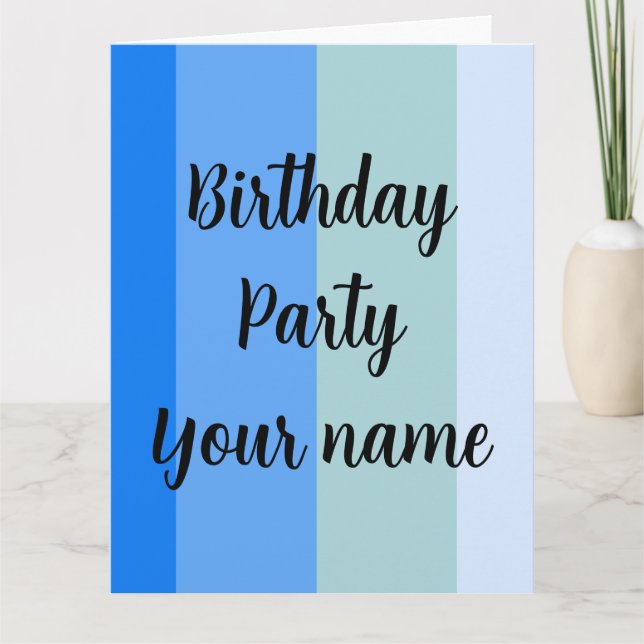Vorlage für den Geburtstag (Vorderseite)