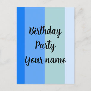 Vorlage für den Geburtstag Postkarte