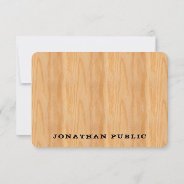 Vorlage für den Holzschau von Text in Textform ges (Vorderseite)