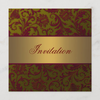 Vorlage für den Jeder Anlass "Red Gold Damask"