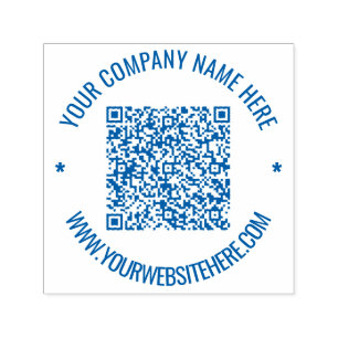 Vorlage für den QR-Code und die benutzerdefinierte Permastempel