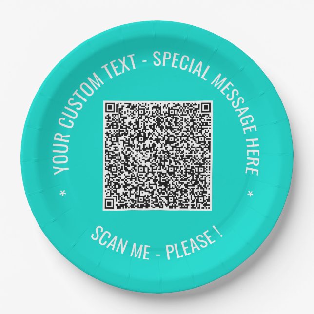 Vorlage für den QR-Code und die Teller für benutze (Vorderseite)