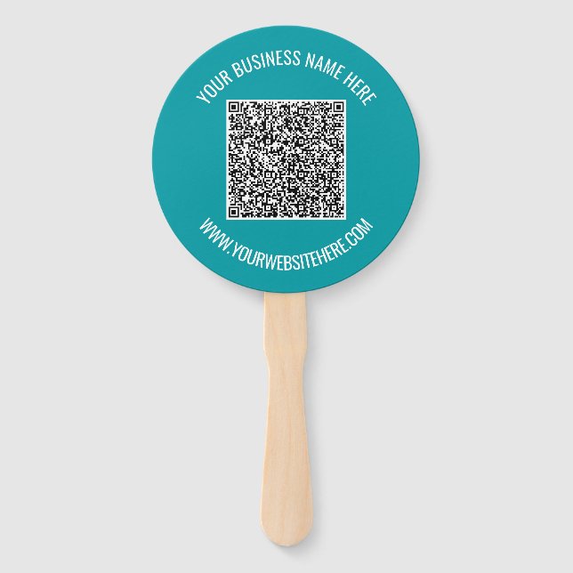 Vorlage für den QR-Codetext Werbehandfan Fächer (Rückseite)