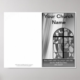 Vorlage für den Reprintbogen der Kirche Poster