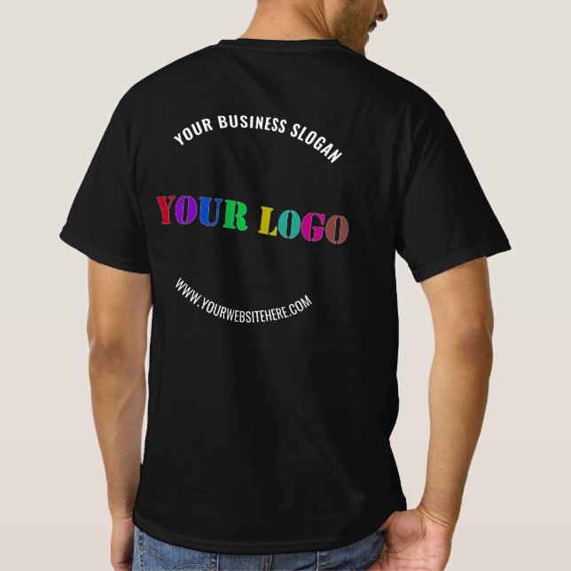 Vorlage für den T - Shirt von Firmenlogo (Rückseite)