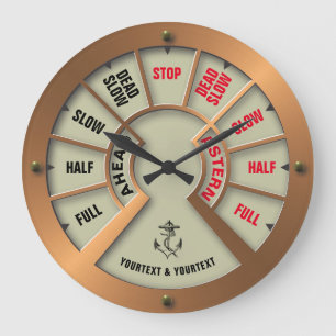 Vorlage für den Telegrafenschreiber für Steampunk- Große Wanduhr