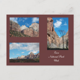Vorlage für den Zion-Nationalpark Postkarte