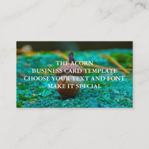 VORLAGE FÜR DIE ACORN-UNTERNEHMENSKARTE VISITENKARTE