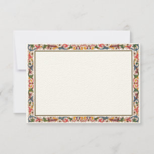 Vorlage für die antike italienische RSVP-Karte an 