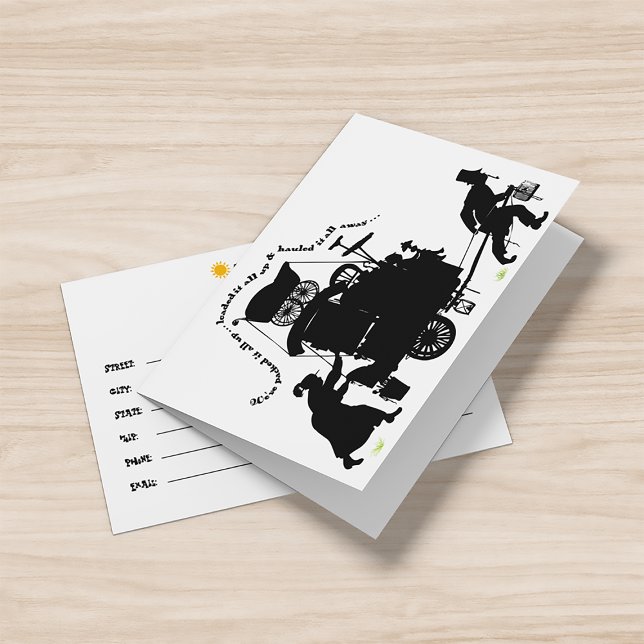 Vorlage für die Anzeige der Leerlaufmeldung (Here's our new address!)