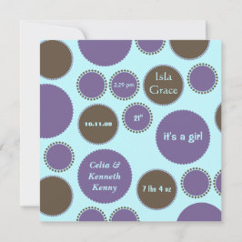 Vorlage für die Baby-Ankündigung