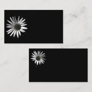 Vorlage für die Blume der Visitenkarte, schwarz un Visitenkarte