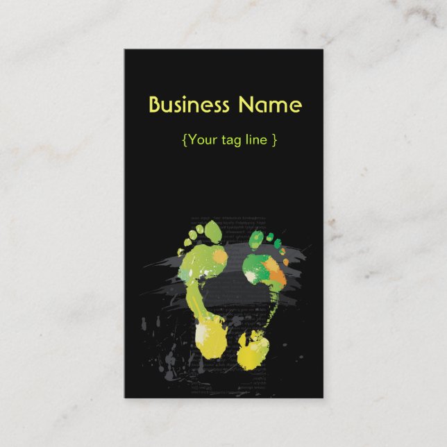Vorlage für die Business Card 2 Seiten Visitenkarte (Vorderseite)