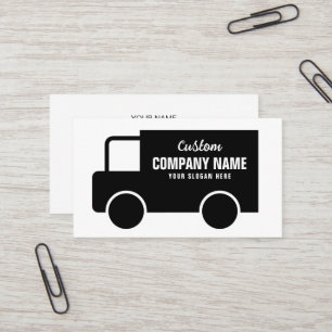Vorlage für die Business Card für das Black Truck  Visitenkarte